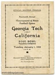 1929 Rose Bowl Program